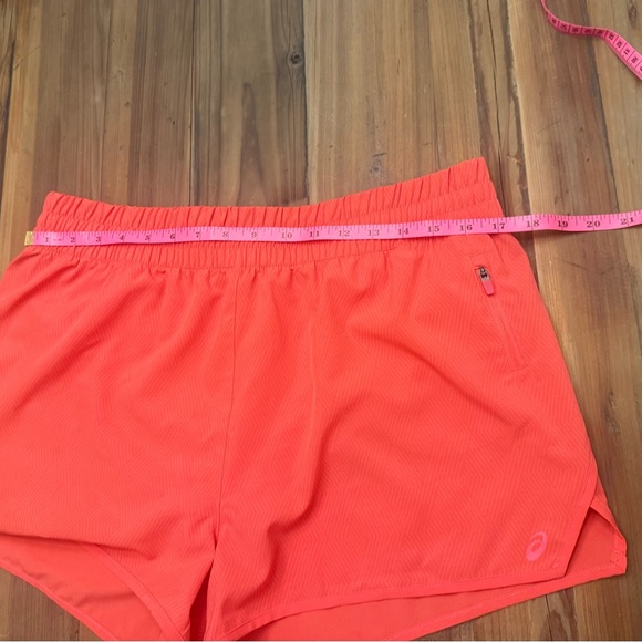 Asics Women's Vibrant Coral Athletic Running Shorts Size L - Picture 3 of 9